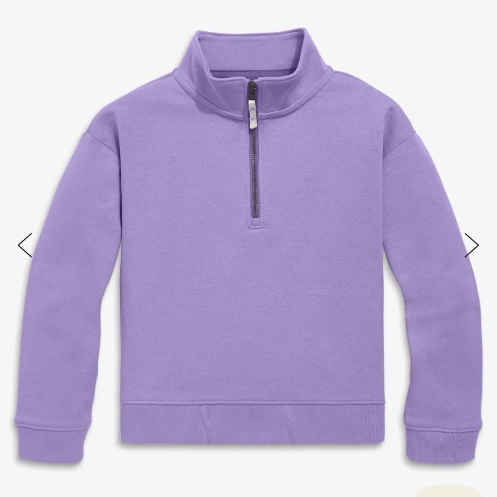 Primary Quarter Zip Jacket in Iris- size 2T